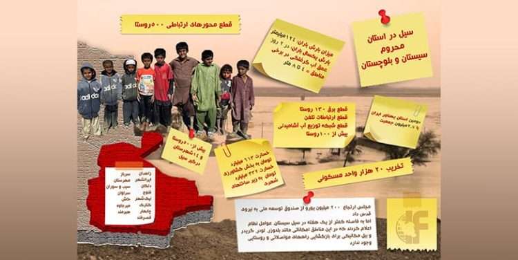 سیل در سیستان و بلوچستان در پی سیل بیکفایتی حکومت