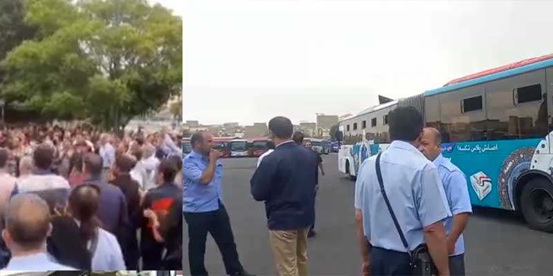 اعتصاب رانندگان و کارگران شرکت واحد، تهران تعطیل شد