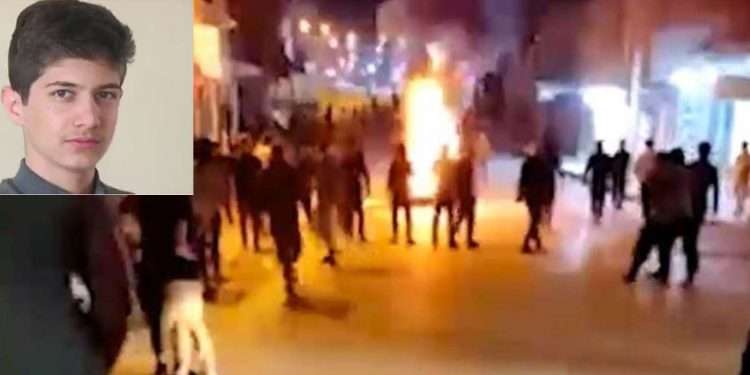 آبدانان؛ درگیری شدید بین جوانان با نیروهای سرکوبگر