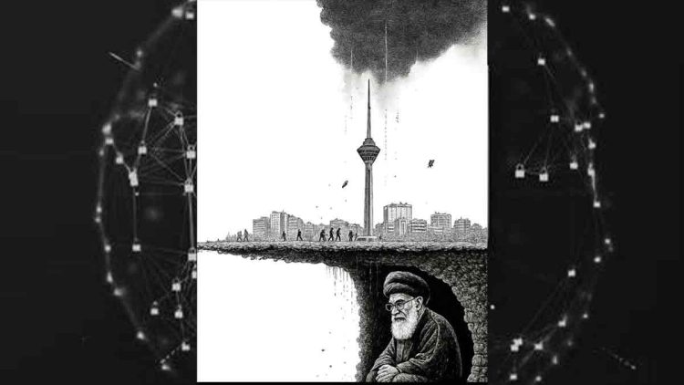 خامنه‌ای از دخمه بیرون آمد، بسیجی‌ها مبارک